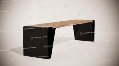 Продукция УРБАН - Скамейка Энигма без спинки в Воронеже