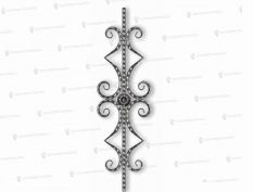 Балясины из профильной трубы - Балясина БТ-78 Ковка