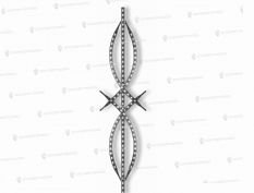 Балясины из профильной трубы - Балясина БТ-79 цена