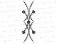 Балясины из профильной трубы - Балясина БТ-106 Ковка